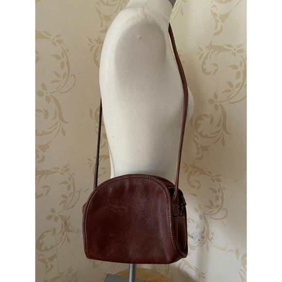 Margot Leather 100% Leather Brown Cross Body Handbag - Picture 1 of 7